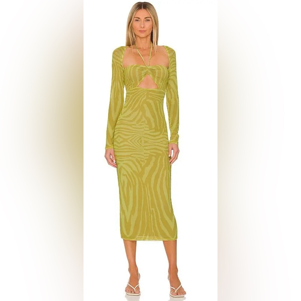 AFRM Zoya Dress In Green